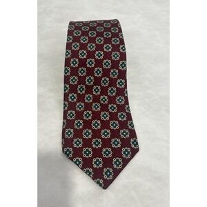 Vintage‎ Wimbledon Collection By Racquet Club Silk Tie Made in Italy Geometric